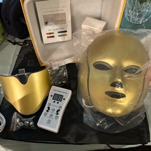 Gold LED Beauty Mask with Remote